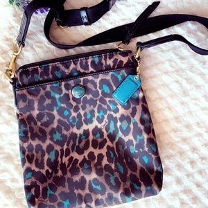 Coach cheetah print crossbody